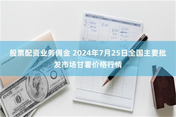 股票配资业务佣金 2024年7月25日全国主要批发市场甘薯价格行情