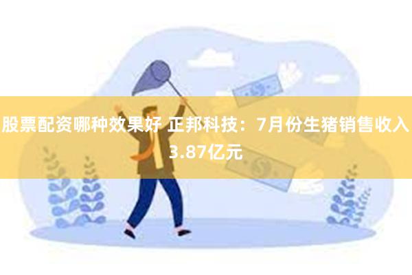 股票配资哪种效果好 正邦科技：7月份生猪销售收入3.87亿元