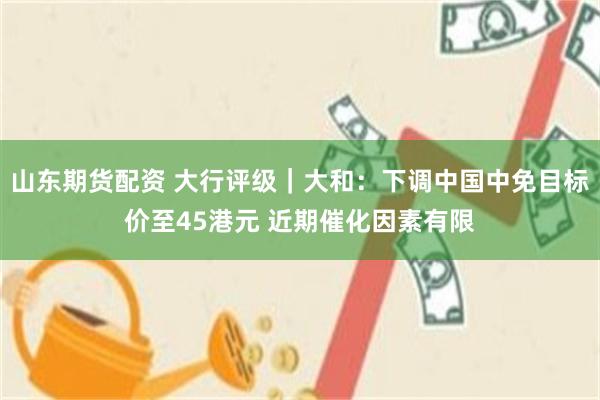 山东期货配资 大行评级｜大和：下调中国中免目标价至45港元 近期催化因素有限