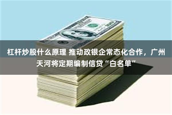 杠杆炒股什么原理 推动政银企常态化合作，广州天河将定期编制信贷“白名单”